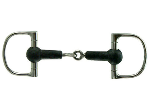 Coronet™ Rubber Mouth & Stainless Steel D-Ring Bit, 5 1/2" Mouth