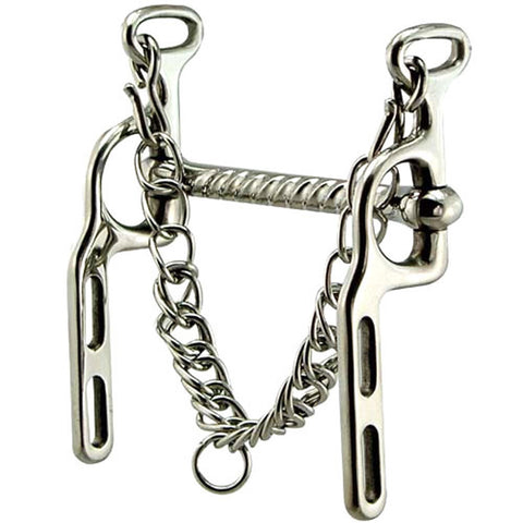 Stainless Steel Military Elbow Corkscrew Straight Mouth Bit