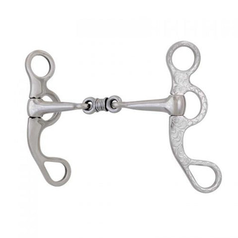 Showman® Stainless Steel Engraved Shank Dog Bone Bit