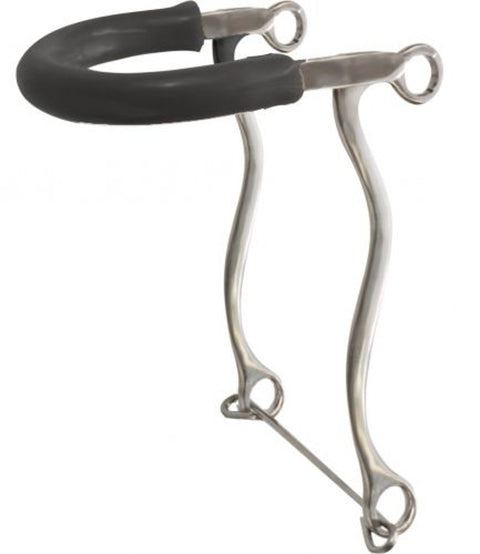 Showman® Stainless Steel Rubber Nose Hackamore