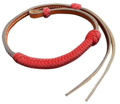 Showman® Medium Leather Over & Under Whip with Nylon-Wrapped Accent