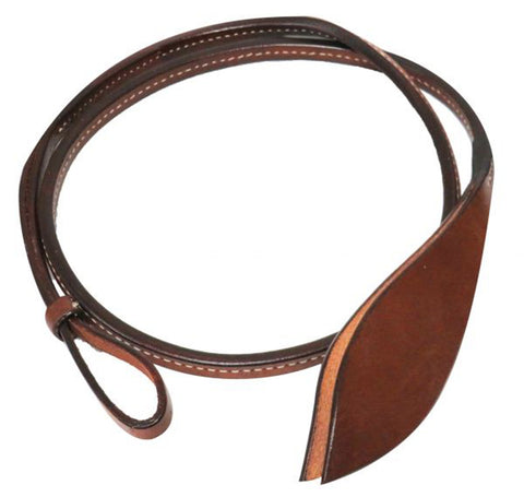 Showman® 4' Leather Over & Under Whip with Popper