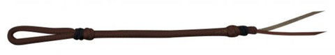 Showman® Two-Tone Braided Nylon Quirt with Leather Popper