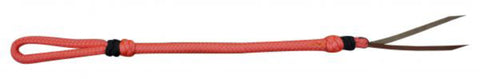 Showman® Two-Tone Braided Nylon Quirt with Leather Popper
