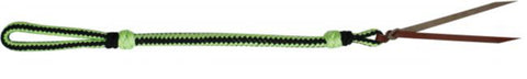 Showman® Two-Tone Braided Nylon Quirt with Leather Popper
