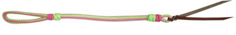 Showman® Two-Tone Braided Nylon Quirt with Leather Popper