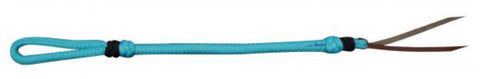 Showman® Two-Tone Braided Nylon Quirt with Leather Popper