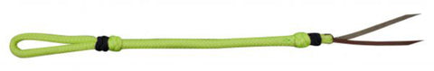 Showman® Two-Tone Braided Nylon Quirt with Leather Popper