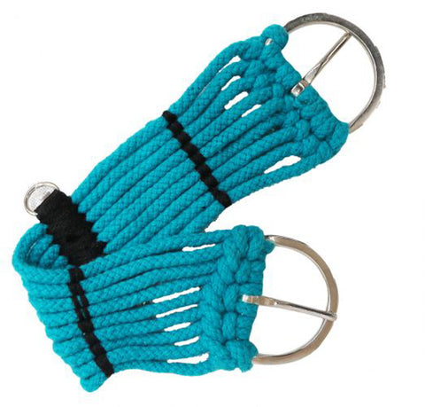 Pony/Mini 9-Strand Teal Western Rope Girth