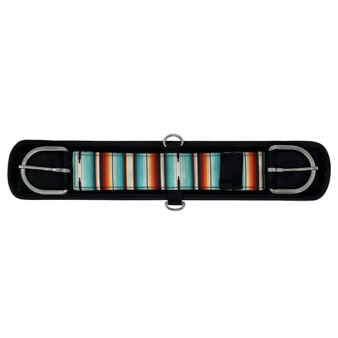 Showman® Pony Size Teal Serape Neoprene-Bottom Girth