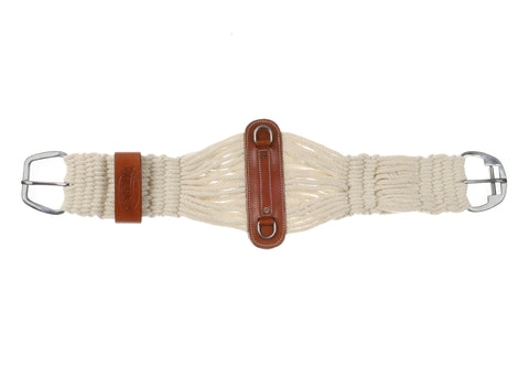 Showman® Mohair String Roper Girth with Stainless Steel Roller Buckle