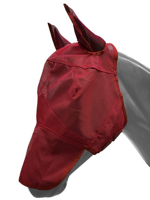 Showman® Long Nose Mesh Rip-Resistant Fly Mask with Ears