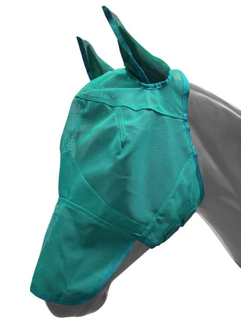 Showman® Long Nose Mesh Rip-Resistant Fly Mask with Ears