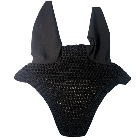 Square-Cut Fly Veil with Ears