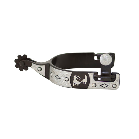 Metalab Offset Roping Motif Large Spurs