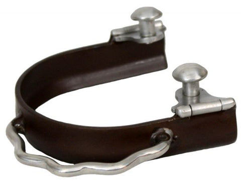 Showman® Antique Brown Sidewinder Bumper Spurs