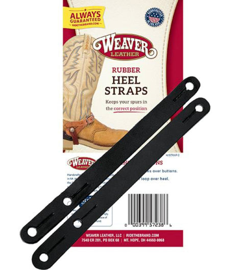 Weaver Leather® Black Rubber Heel Straps