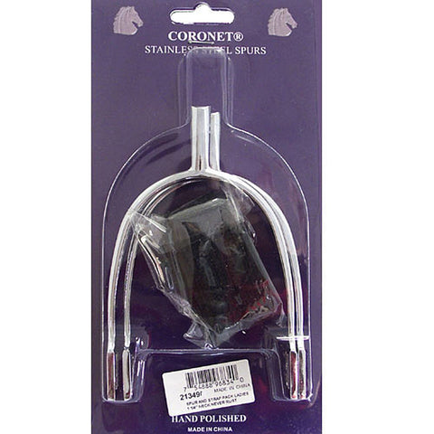 Coronet™ POW Ladies’ Never Rust Chrome-Plated Spurs with Straps