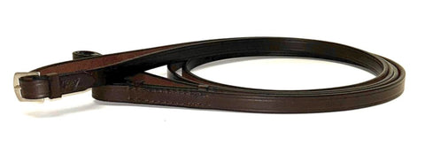 Tory Leather Company 5/8" x 60" Plain Reins with Hook Stud Bit Ends