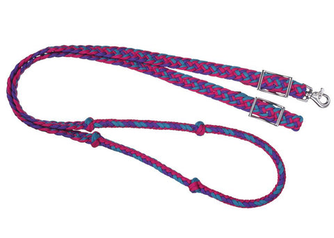 Tough1® Deluxe Knotted Cord Roping Reins