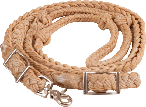 Mustang Waxed Nylon Knotted Barrel Rein