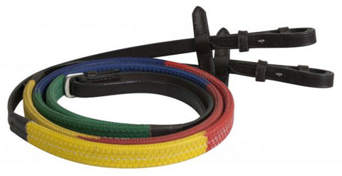 Showman® Multicolored English Training Reins