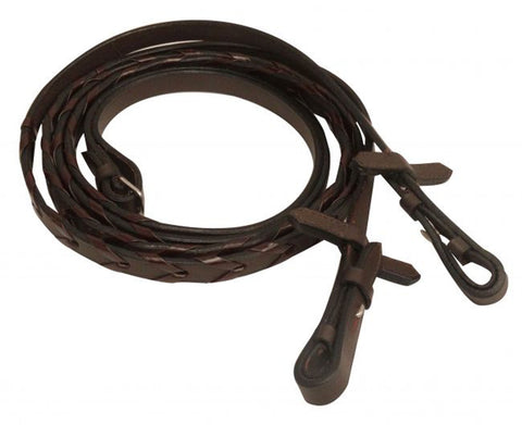 60" Laced Leather English Reins