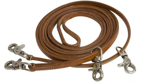 Showman® 11' Argentinian Cow Leather Draw Reins