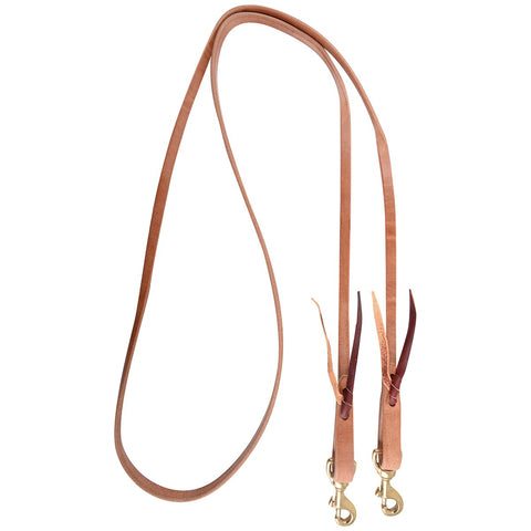 Martin Saddlery® Walt Woodard Roping Rein - 1/2" Thick with Tied Snap Ends