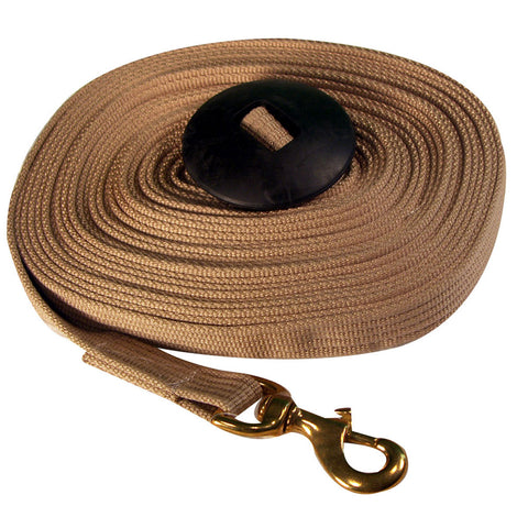 Deluxe Cotton Lunge Line with Solid Brass Snap