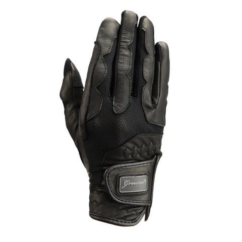 Grewal Equestrian™ Elizabeth Genuine Goat Leather Riding Gloves with Touchscreen Capability