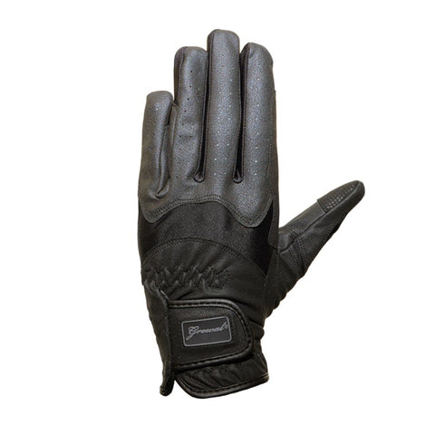 Grewal Equestrian™ Victoria Synthetic Leather with Lycra Riding Gloves with Touchscreen Capability