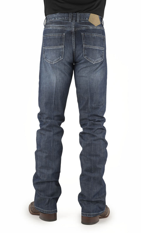 Tin Haul Men’s Jagger Fit Double-Needle Seam Bootcut Jeans