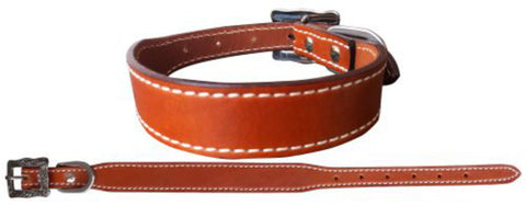 Showman Couture™ Genuine Medium Oil Leather Dog Collar