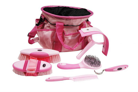 Showman® 6-Piece Soft Grip Grooming Kit with Nylon Bag