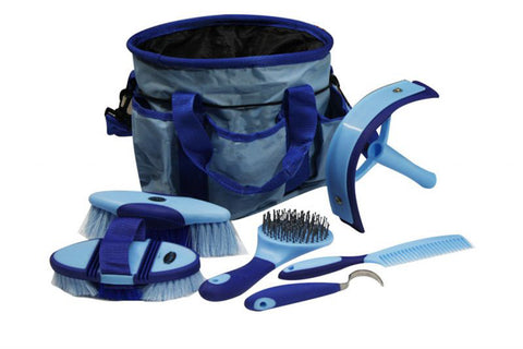 Showman® 6-Piece Soft Grip Grooming Kit with Nylon Bag