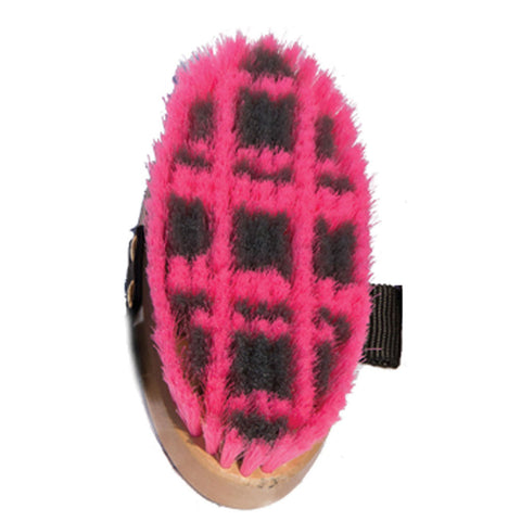 Medium Grooming Brush with Check Pattern