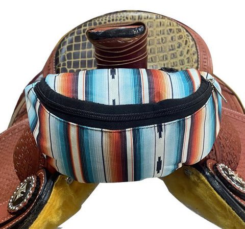 Showman® Insulated Print Nylon Saddle Pouch