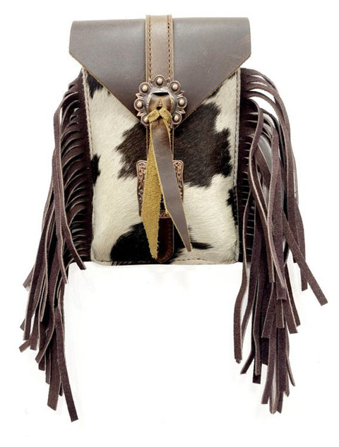 Showman® Hair-On Cowhide Saddle Bag