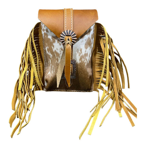 Showman® Rear Cinch Leather Saddle Bag