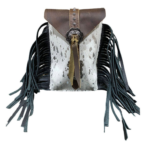 Showman® Rear Cinch Leather Saddle Bag