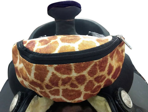 Showman® Insulated Print Nylon Saddle Pouch