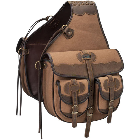 Tough1® Canvas Trail Bag with Leather Accents