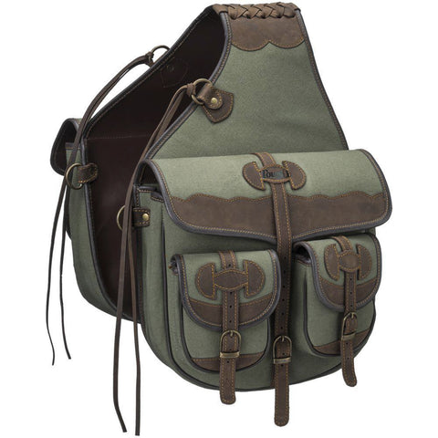 Tough1® Canvas Trail Bag with Leather Accents
