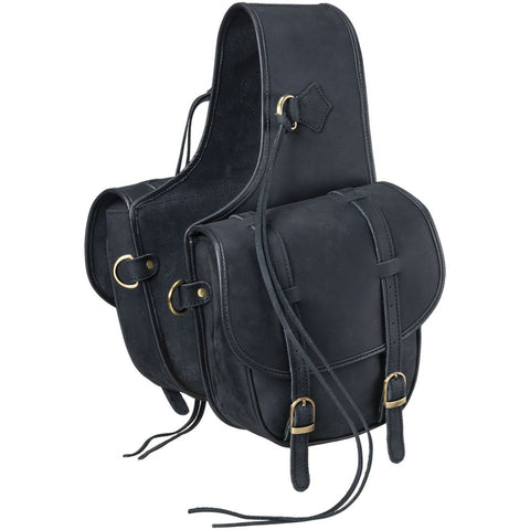 Tough1® Soft Leather Saddle Bag