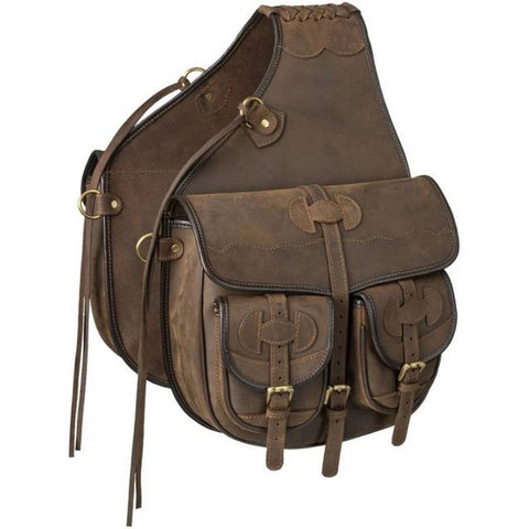 Tough1® Oiled Leather Saddle Bag