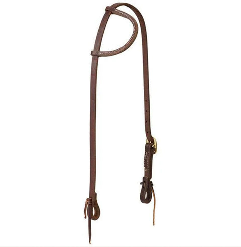 Working Tack Single-Ply One Ear Headstall with Tie Ends