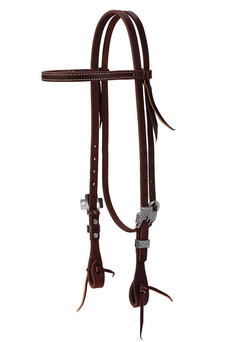 Weaver Leather® Working Tack Browband Headstall, Rasp Designer Hardware