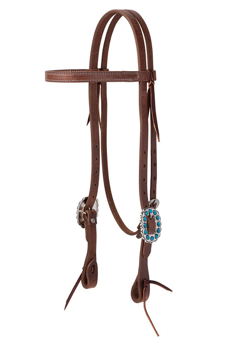 Weaver Leather® ProTack® Headstall with Designer Hardware & Browband