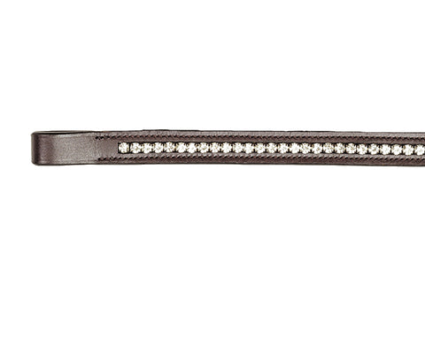 Grewal Equestrian™ Soft Flower Crystal Straight Browband